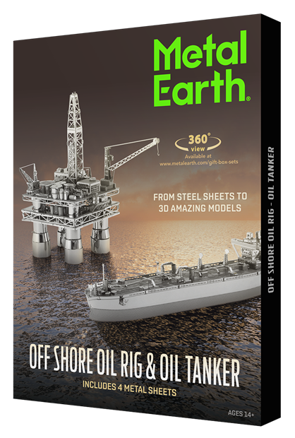 Metal Earth Off Shore Rig & Oil Tanker