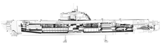 Metal Earth German U-Boat Type XXI