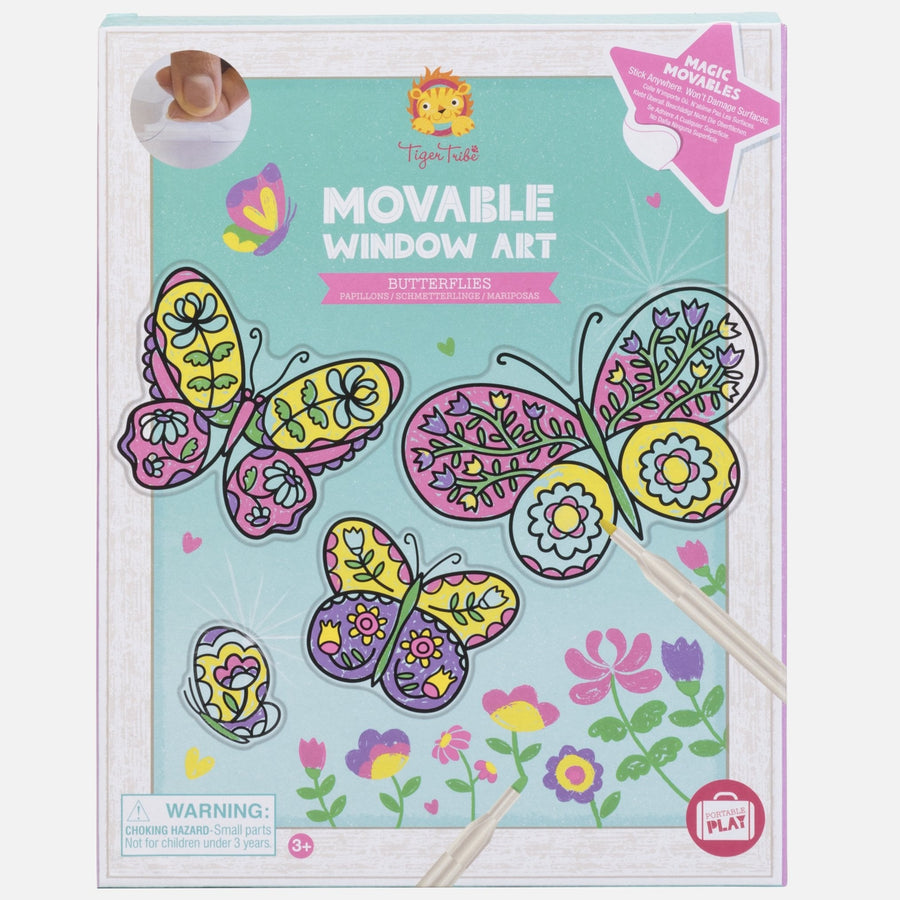 Moveable Window Art Butterflies