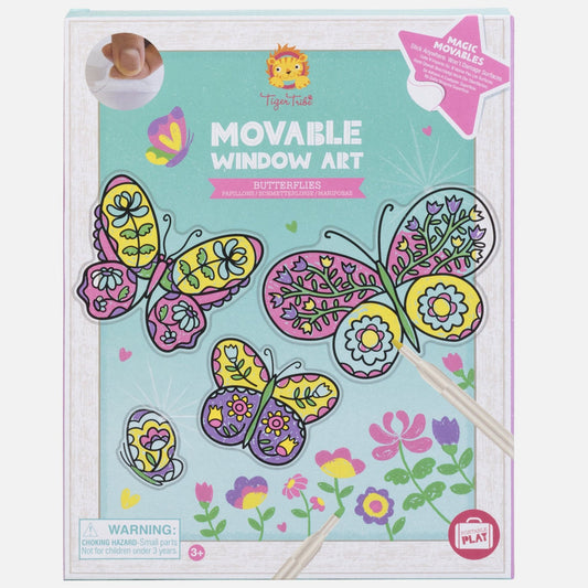 Moveable Window Art Butterflies