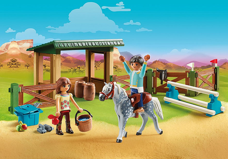 Riding Arena with Lucky and Javier