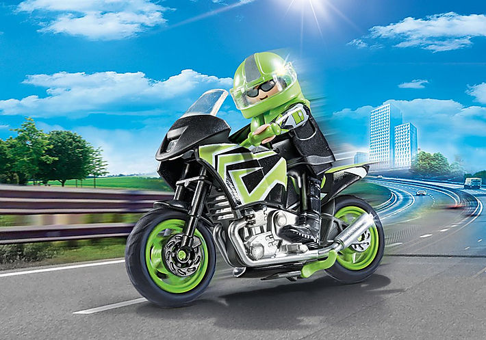 Motorcycle with Rider