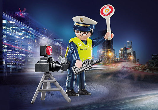 Police Officer with Speed Trap