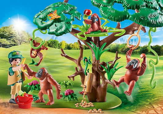 Family Fun Orangutans with Tree