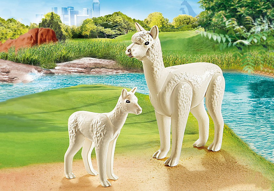 Family Fun Alpaca with Baby