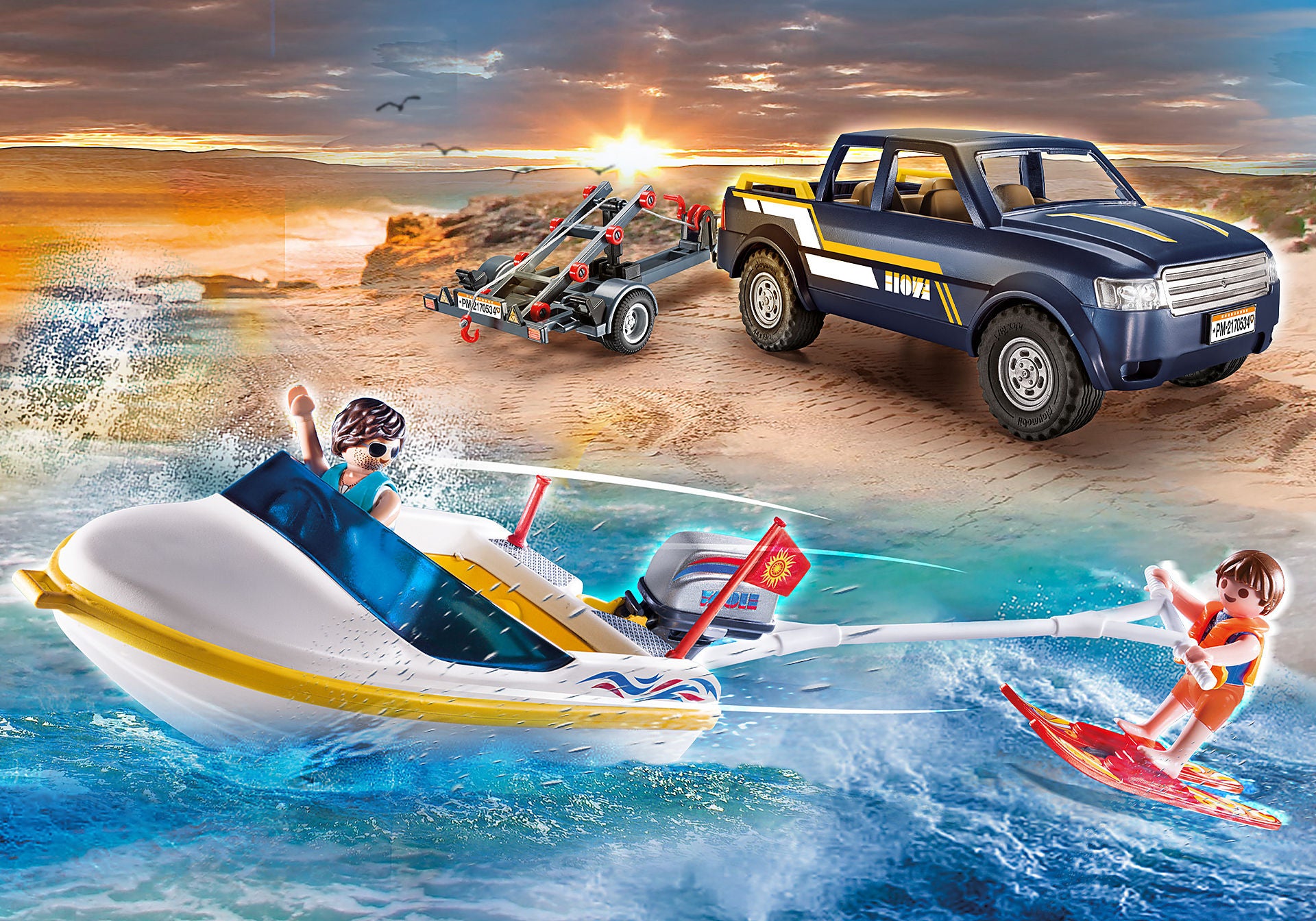 Family Fun Pick-up with Speedboat