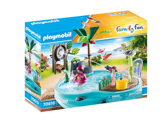 Small Pool with Water Sprayer