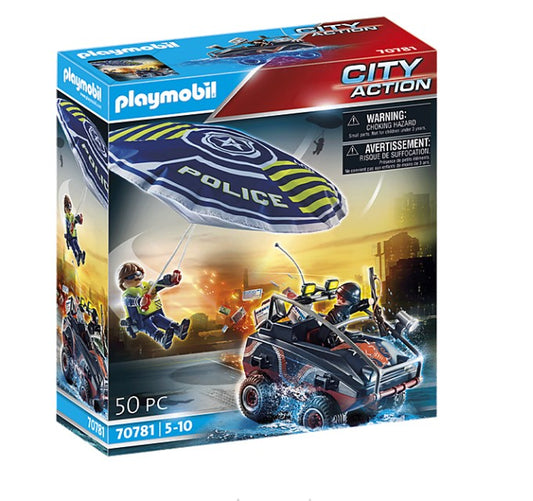 Police Parachute with Amphibious Vehicle
