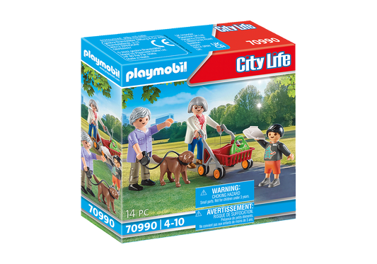 City Life Grandparents with Child