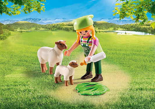 Farmer with Sheep