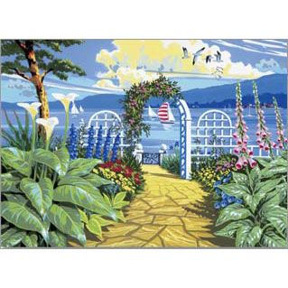 GARDEN OVERLOOKING THE SEA