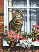 CAT IN THE WINDOW ARTIST CANVAS SERIES