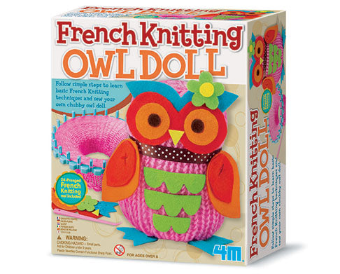 French Knitting Owl Doll