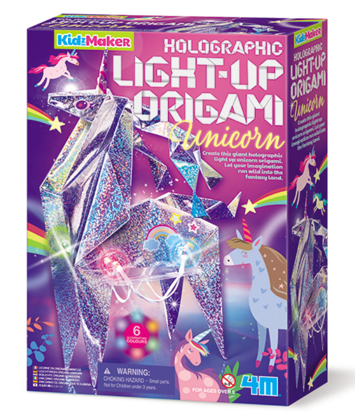 Holographic Light-Up Origami Unicorn