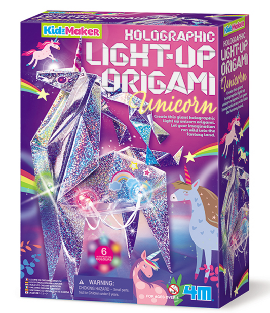 Holographic Light-Up Origami Unicorn