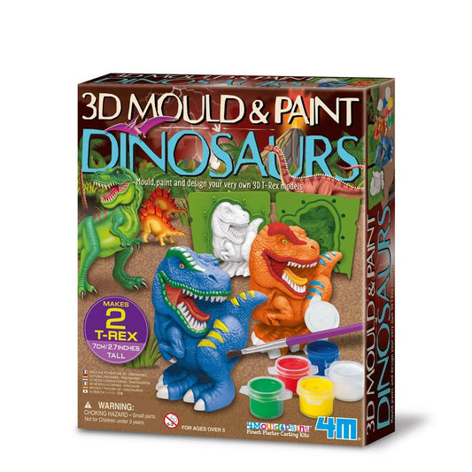 3D Mould & Paint Dinosaurs