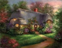 ENCHANTED COTTAGE CANVAS SET