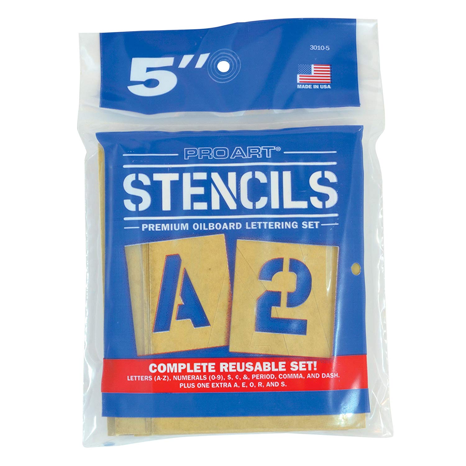 Alphabet & Number Stencil Set 5"
