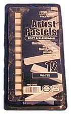 12 WHITE SQUARE PASTEL SET