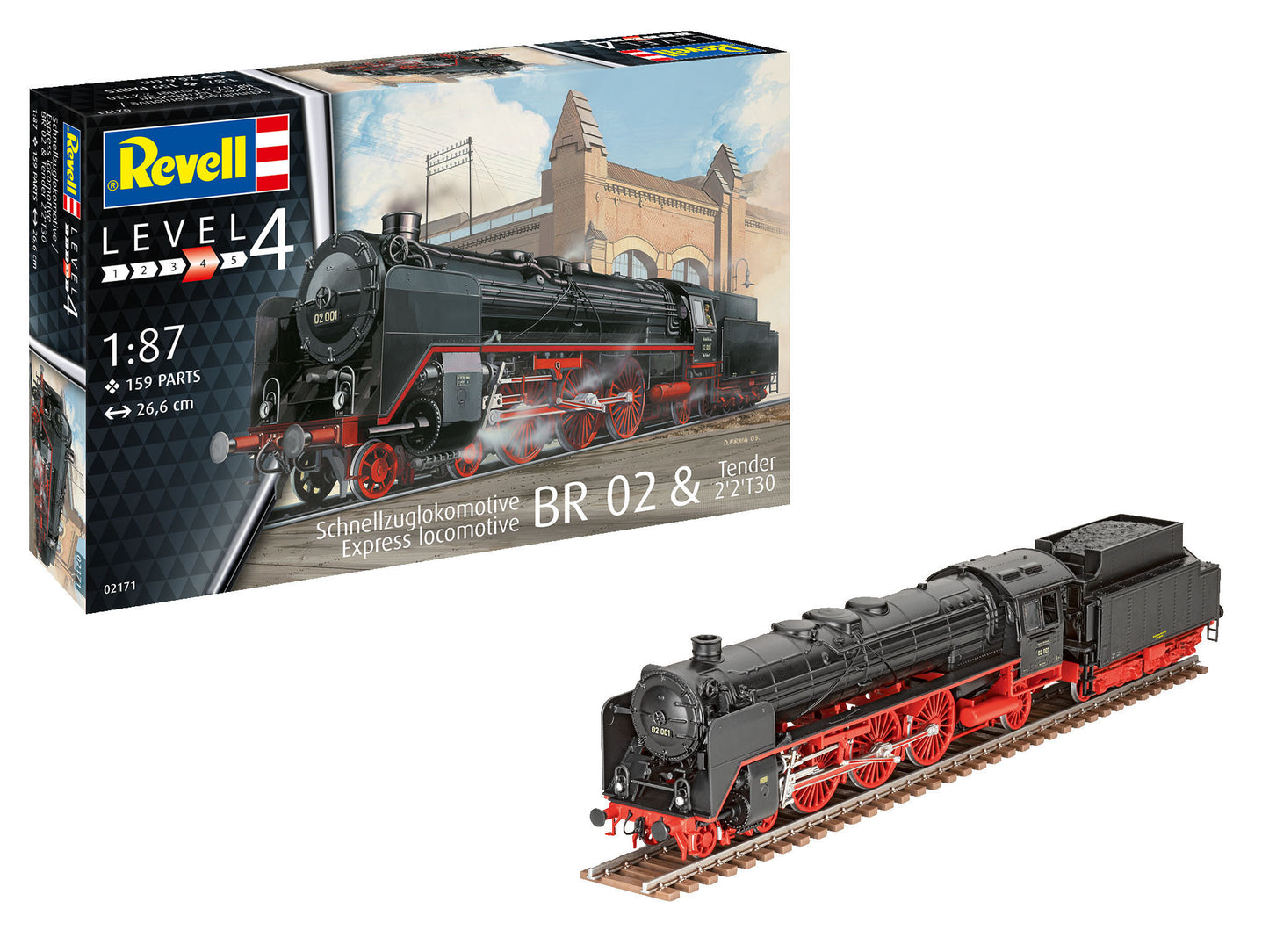 Express Locomotive BR 02 & Tender 1/87