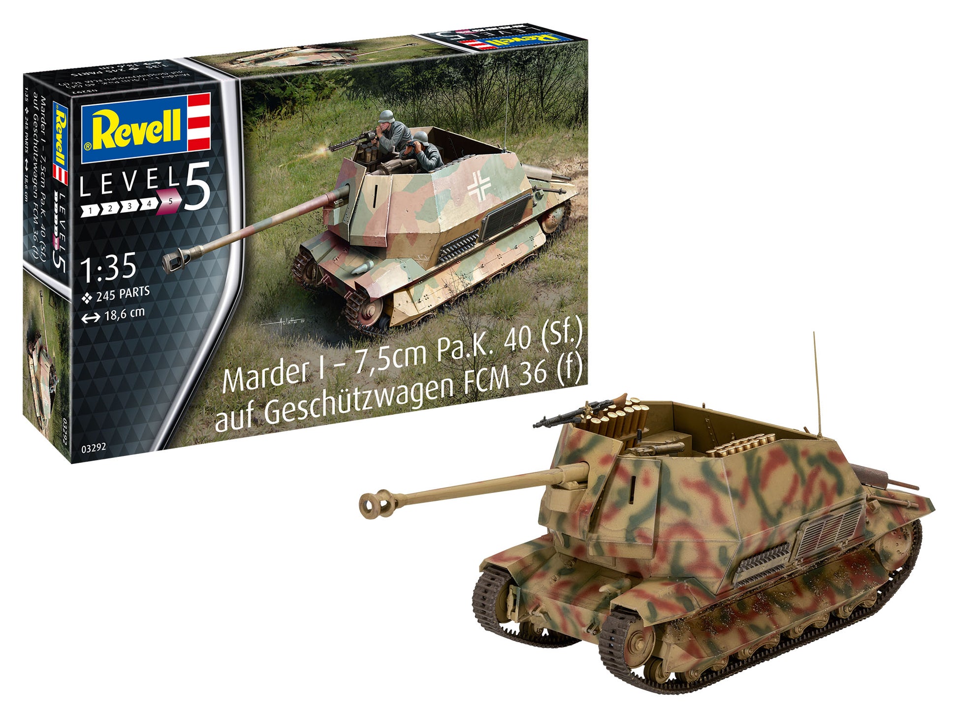 Marder 1-7,5cm Pa.K. 40 (sf.) 1/35