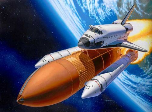 SPACE SHUTTLE DISCOVERY & BOOSTERS 1/144