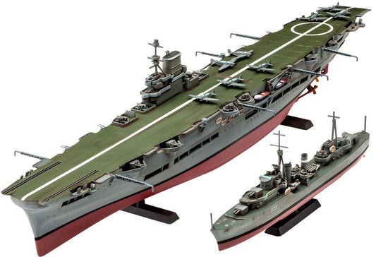 HMS Ark Royal & Tribal Destroyer 1/720