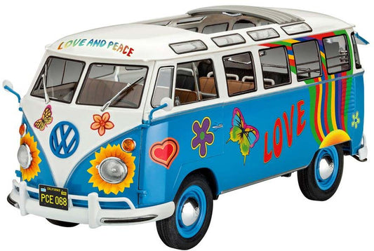 VW T1 Samba Bus Flower Power 1/24