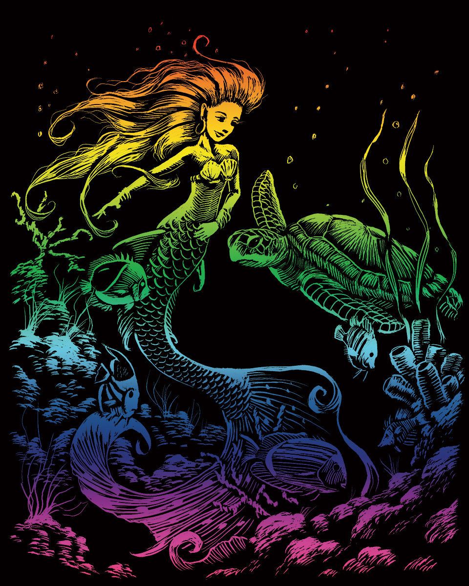 Rainbow Foil Mermaid