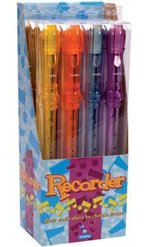 PLASTIC RECORDER (ASSORTED COLORS)