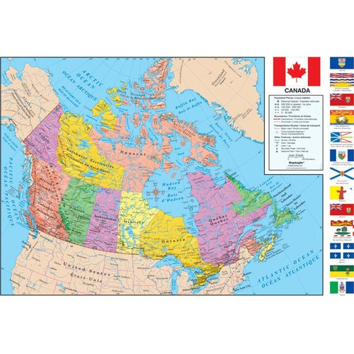 Canada Map Peel & Stick 24X16"