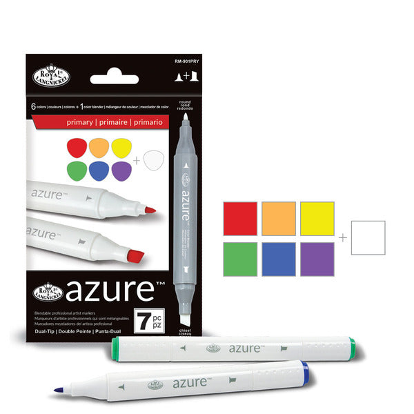 Azure Primary Dual-Tip Marker Set