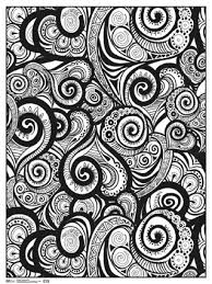 Swirling Hearts Coloring Poster