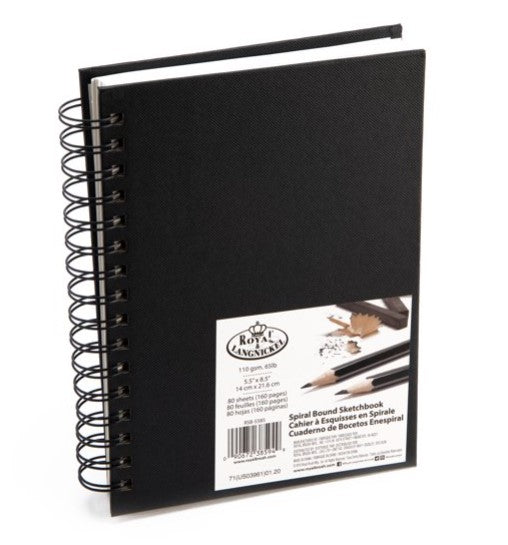 Spiral Bound Sketch Book 65lb 5.5X8.5"