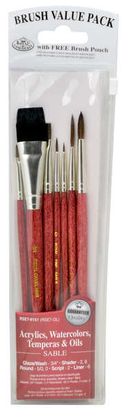 Sable Brush Set 7pc