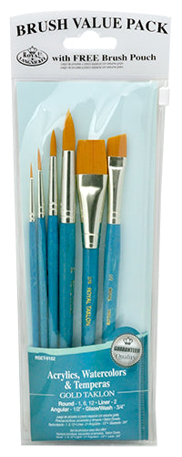 GOLD TAKLON BRUSH SET