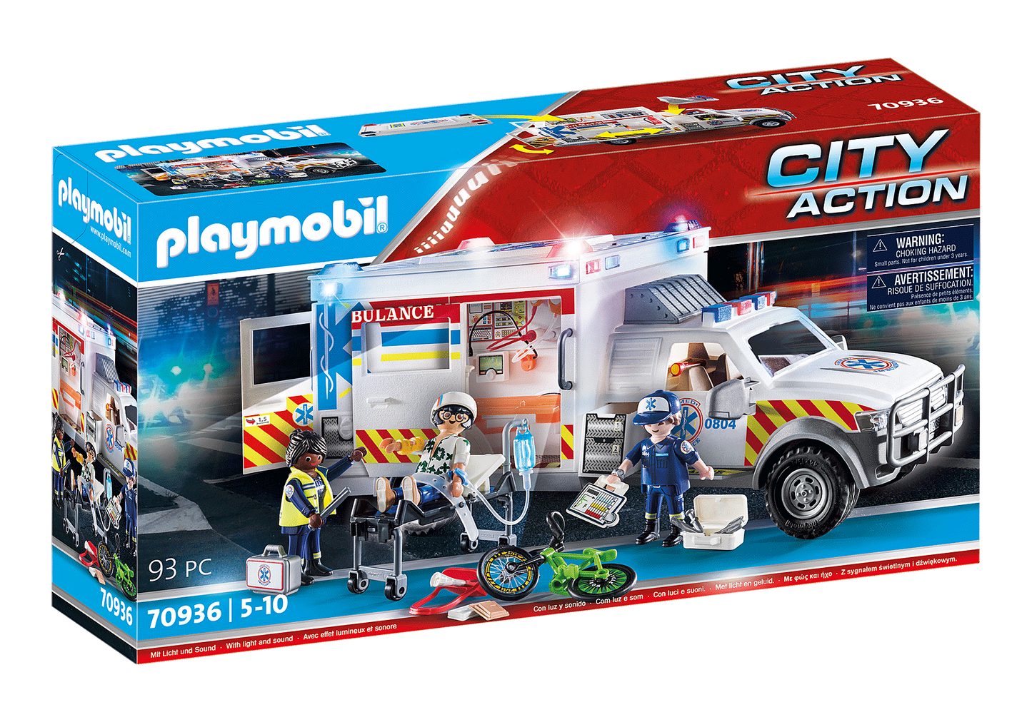 City Action Ambulance with Light & Sound