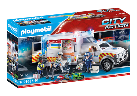 City Action Ambulance with Light & Sound