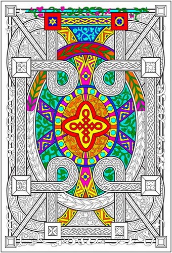 Wall Poster Geo Vine 22X32.5"