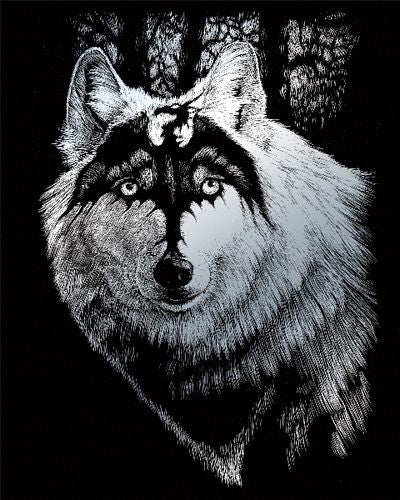 SILVER FOIL DRAGON WOLF