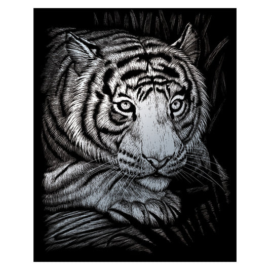 Silver Foil White Tiger