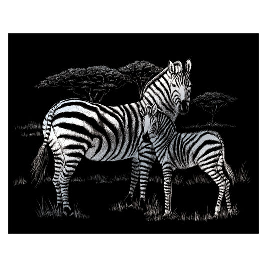 Silver Foil Zebras