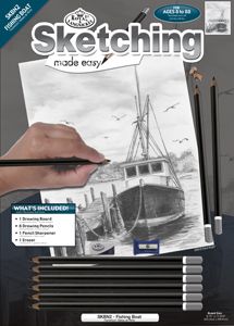 SKETCHING MADE EASY FISHING BOAT