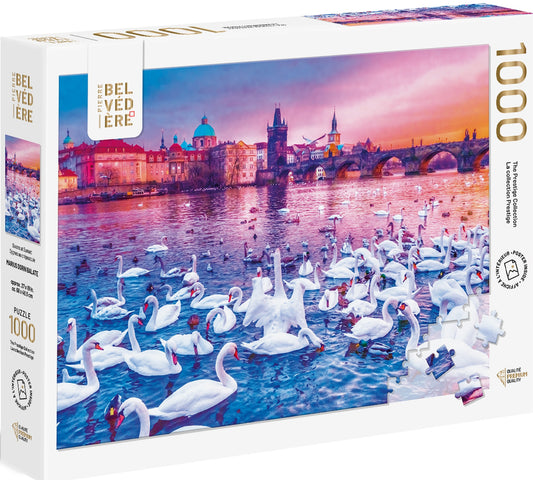 Swans at Sunset 1000pc