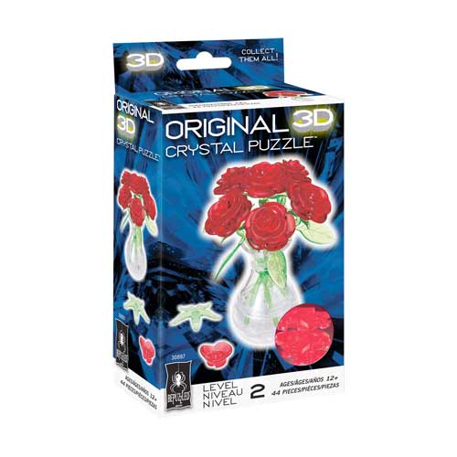 3D Crystal Roses in Vase Level 2