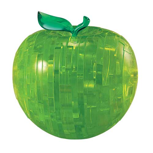 3D CRYSTAL PUZZLE GREEN APPLE