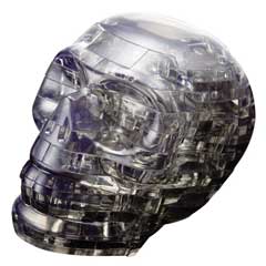 3D CRYSTAL PUZZLE SKULL(BLACK) LEVEL 2