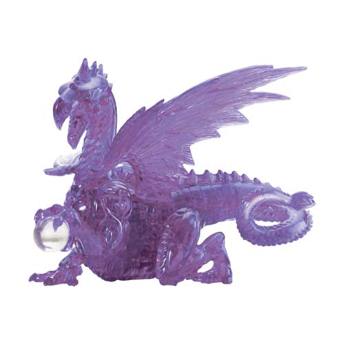 3D Crystal Puzzle Purple Dragon Level 3