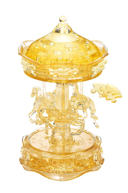 3D Crystal Puzzle Gold Carousel