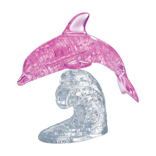 3D Crystal Puzzle Pink Dolphin Level 3